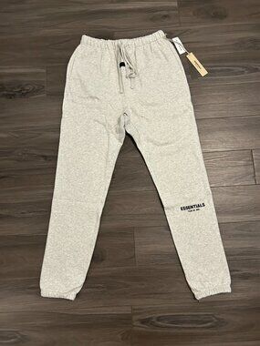 Essentials Fear of God Light Oatmeal Cuffed Sweatpants Brand New